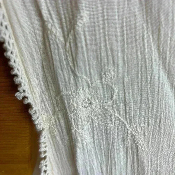 American Eagle Short Duster Boho Cover Up Cream Color Size M - Picture 2 of 8